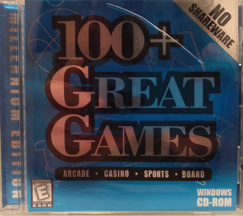 100+ Great Games Jewel Case (PC) Windows 95 – CD-ROM ~ Millennium Edition