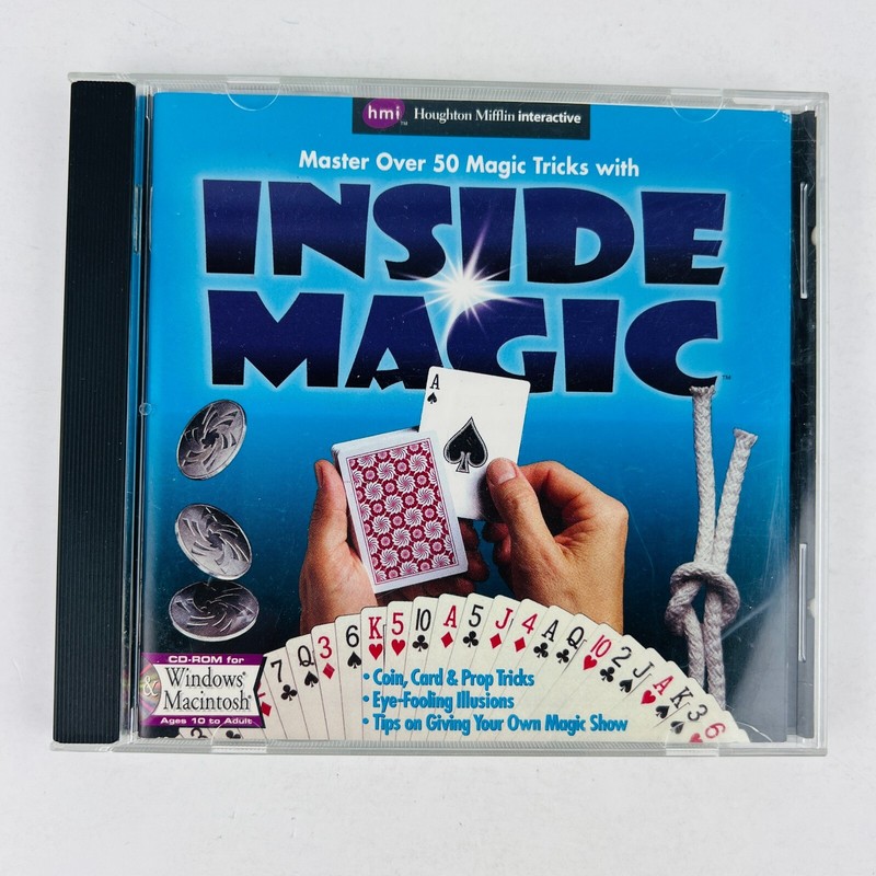 Inside Magic CD-ROM for Win/Mac PC Game Software