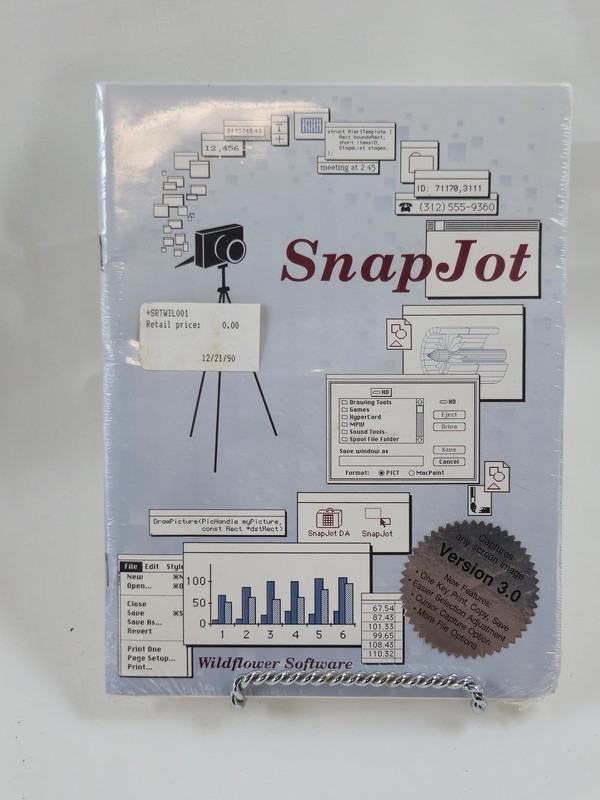 SnapJot Version 3.0 Macintosh Screen Capture Utility Software Wildflower
