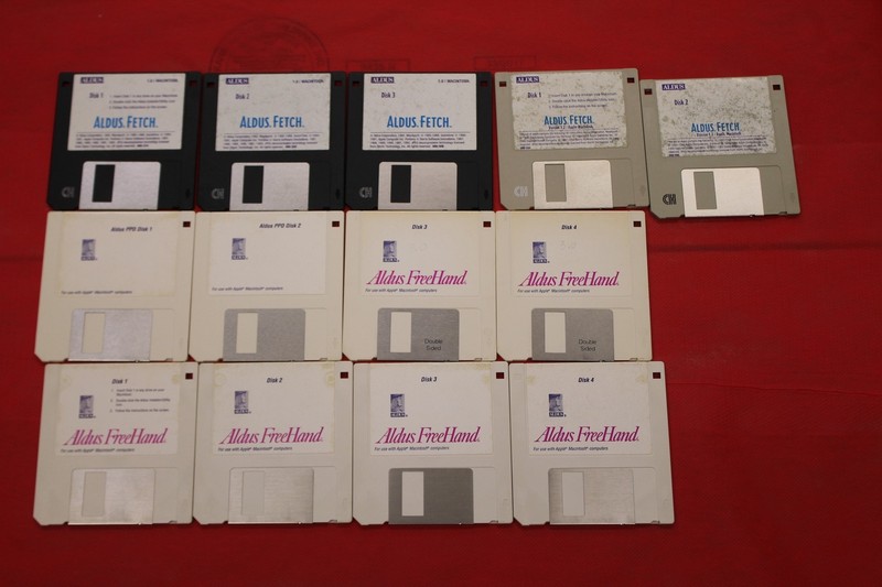 ALDUS Fetch Vol. 1 & 1.2 PPD 3.5″ Floppy Disk Disc Software Apple Mac
