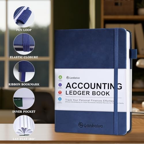 Accounting Ledger Book - Ledger Books Bookkeeping for Personal & Navy Blue gallery