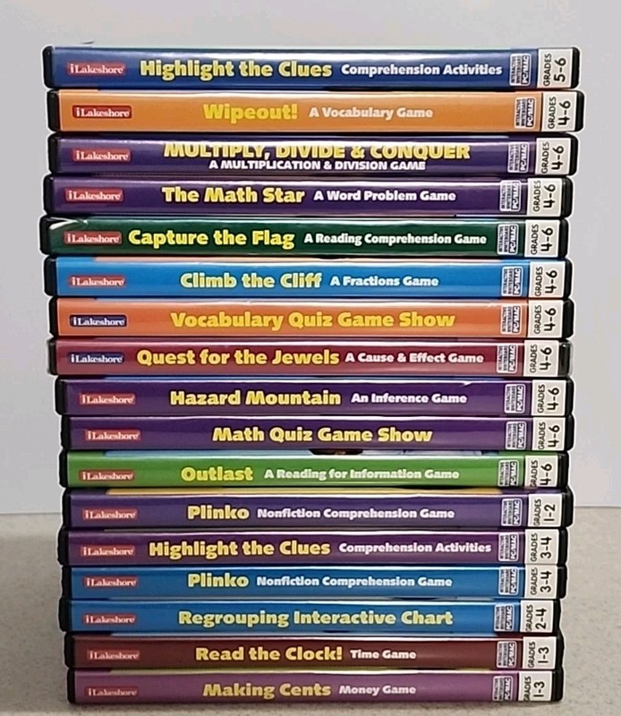 Lot of 17 Lakeshore Interactive Whiteboard Software PC/Mac Grades 1st - 6th Read gallery