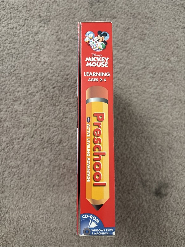 Disney Mickey Preschool Ages 2-4 PC, Mac BIG BOX Brand New Sealed gallery