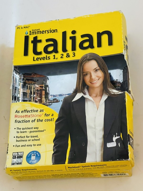 Instant Immersion Italian: Levels 1, 2, & 3, 9 CD Set