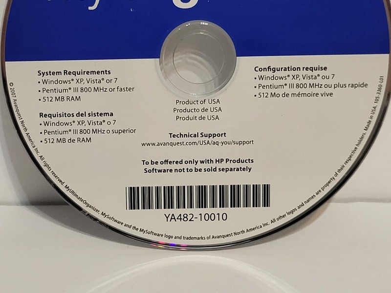 My Software ULTIMATE MY ORGANIZER CD-Rom - Disc Only gallery