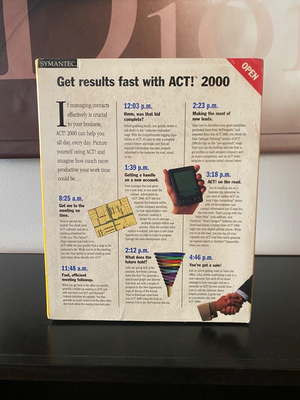 Vintage 2000 Symantec ACT! 2000 BRAND NEW SEALED - FAST SHIPPING 🚛🚛💨💨 gallery