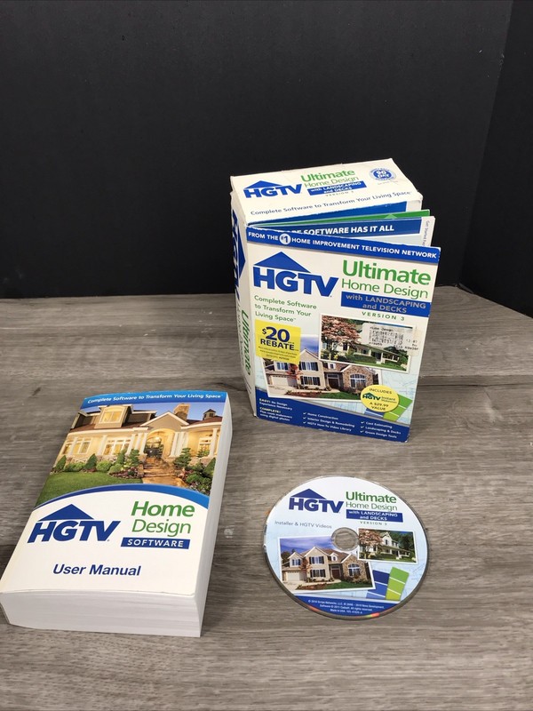 HGTV Ultimate Home Design w/Landscaping and Decks Software Version 3 Pre Owned