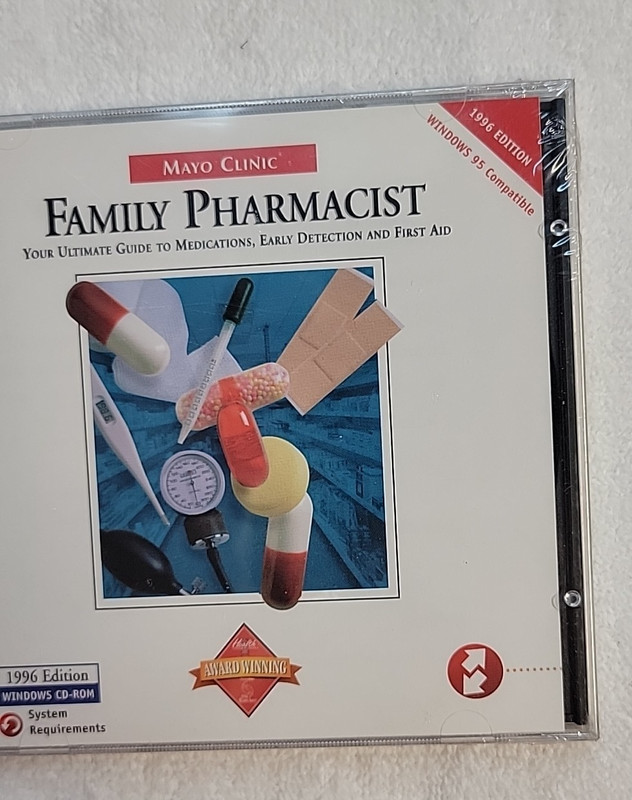 Family Pharmacist Mayo Clinic Health CD-ROM 1996 Edition Sealed gallery