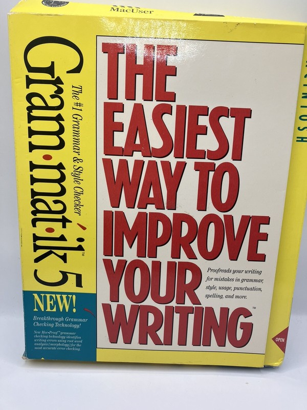 Grammatik 5 The Easiest Way to Improve Your Writing-software-1992 DOS 3.x