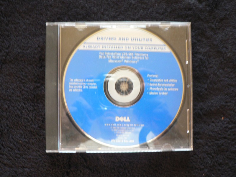 Dell Driver and Utilities Disc P/N 3X318 Rev. A00