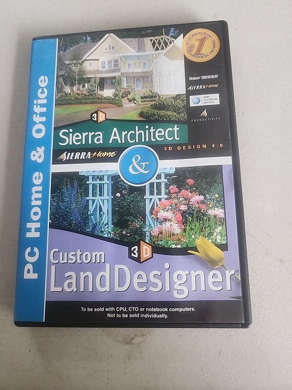 Sierra Architect and Custom Land Design PC software Home & Office 3D Design 4.0