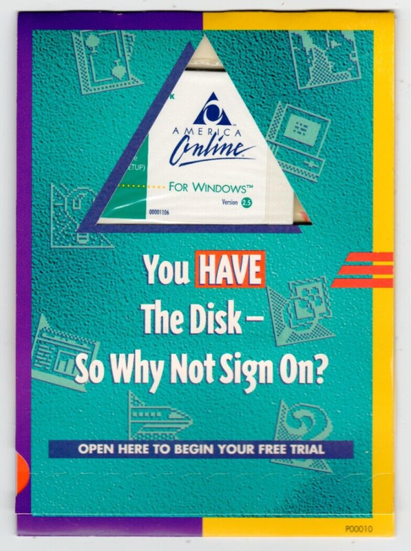 Vintage America Online for Windows Version 2.5, 3.5″ Floppy Disc