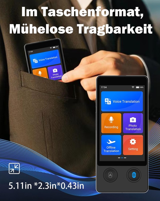 Voice Translator Without Internet, Translator Device Test Winner, Translator W12 Ü... gallery