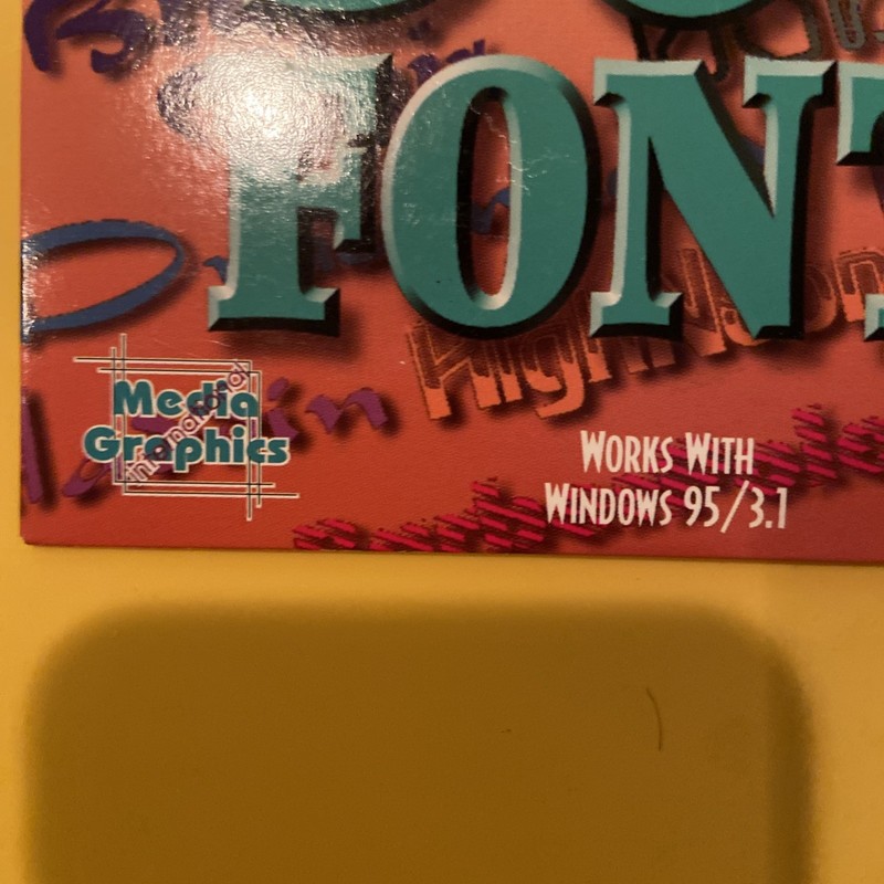 500 Fonts Vintage CD-ROM -1997 Media Graphics International -High Impact Fonts! gallery