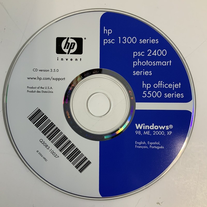 HP PSC 1300 Series PSC 2400 Photosmart Series Windows 98, ME, 200 XP Drivers