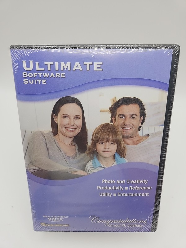 PC Treasures, INC Ultimate Software Suite Cd ROM PC Software New/Sealed