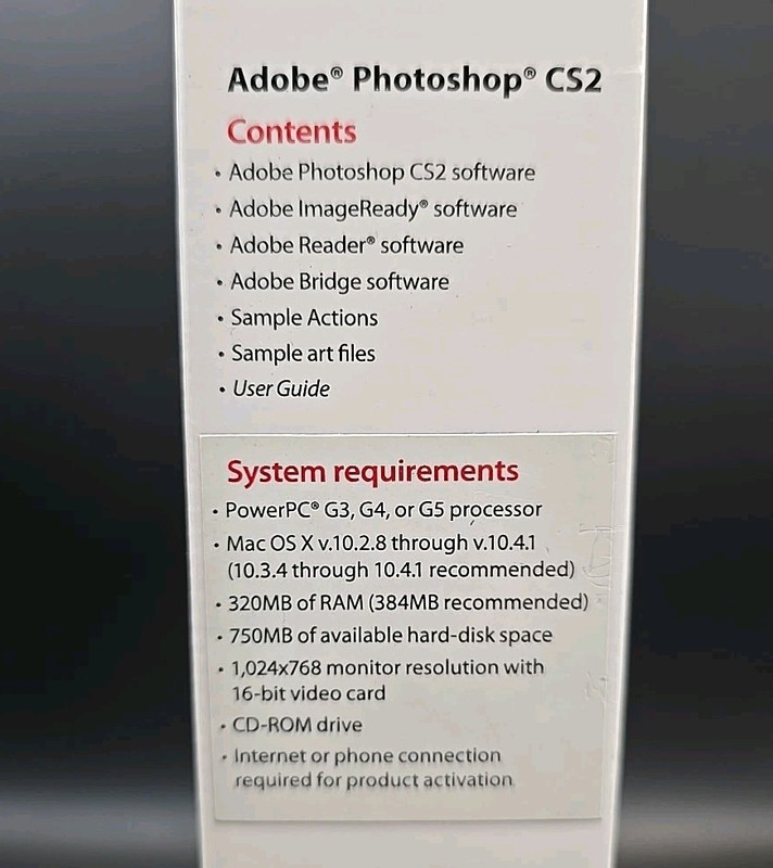 Adobe Photoshop CS2 Education for Mac W/ Serial Number gallery
