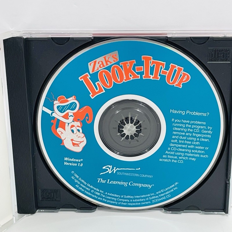 The Learning Company Zak's Look It Up 1996 PC CD-ROM Video Game for Windows gallery