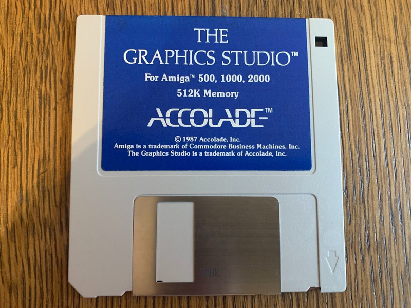 THE GRAPHICS STUDIO PROGRAM AMIGA COMPUTER 3.5″ INCH FLOPPY(S) TESTED NEAR MINT
