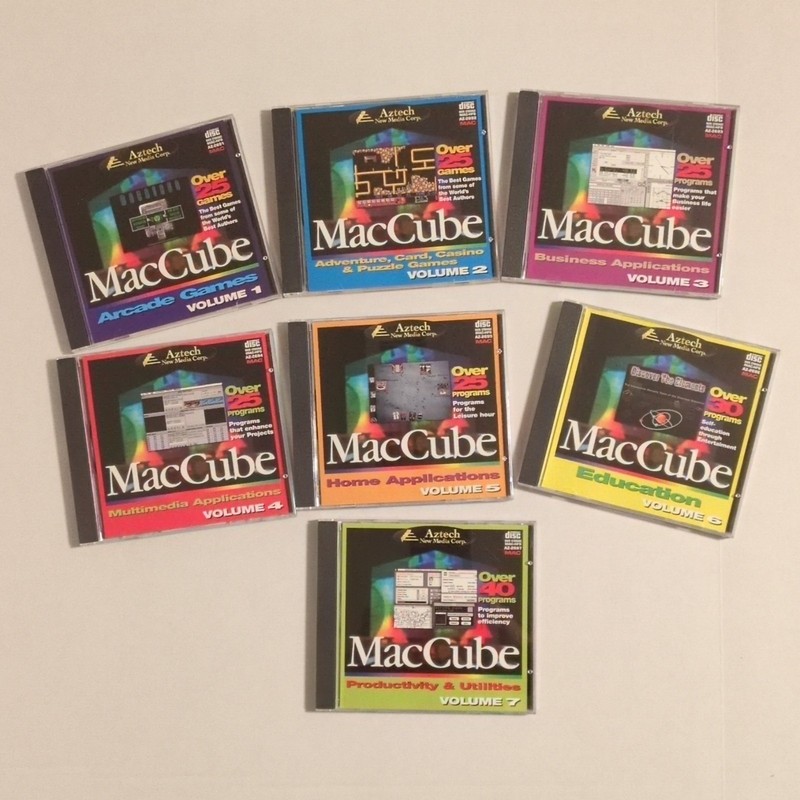 Aztech MacCube CD Software Collection Volumes 1-7