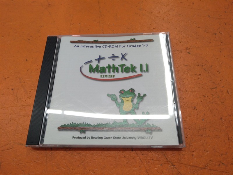 ⭐️⭐️⭐️⭐️⭐️ Mathtek 1.1 Revised Interactive CD-ROM Grades 1-3 Bowling Green 2006