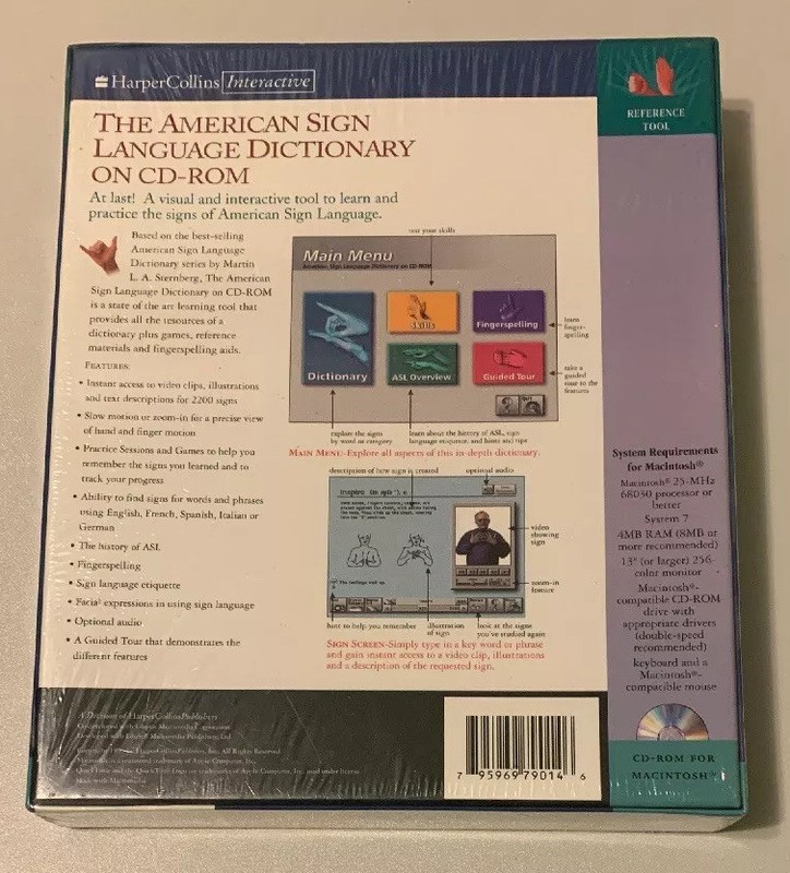 The American Sign Language Handshape Dictionary CD-ROM for Macintosh New gallery