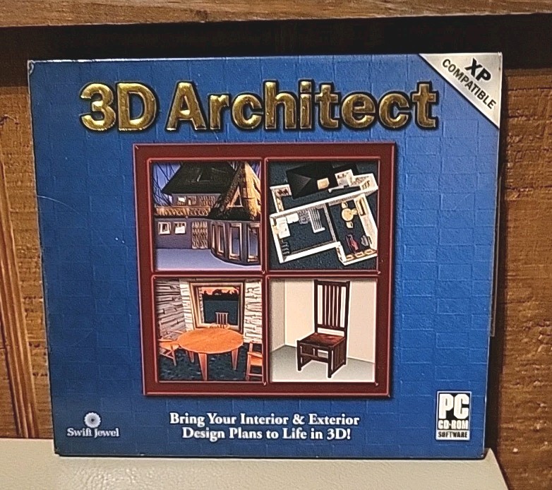 Swift Jewel 3D Architect PC Plan Home Design CD-ROM XP Compatible CDRS695 New