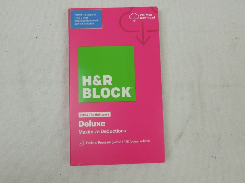 2024 H & R Block Deluxe + State Maximize Deductions Software