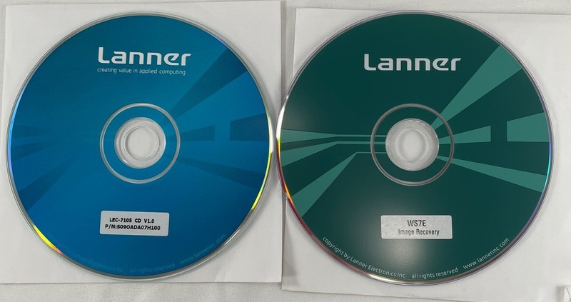 Lanner Recovery & Driver CDs – WS7E Image, LEC-7105 V1.0
