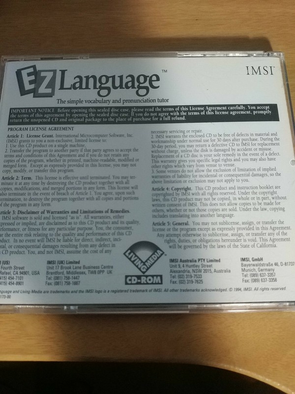 EZ Language-PC CD ROM-French/German/Spanish/Italian/Russian/Japanese gallery