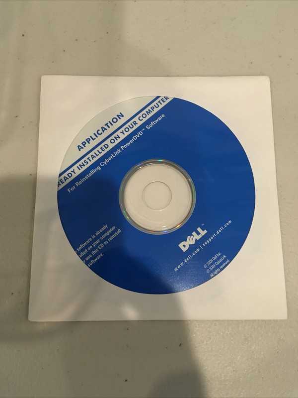 Dell Application For Reinstalling Cyberlink Power DVD Software 2004