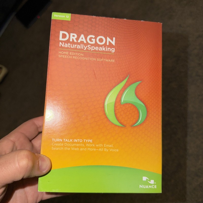 Nuance Dragon Naturally Speaking 12 Home Edition Speech Recognition Software