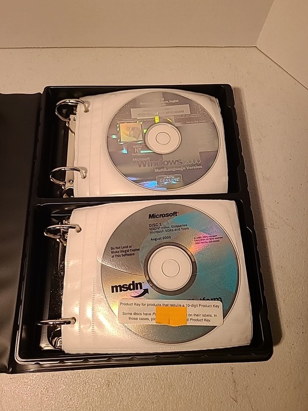 MICROSOFT MSDN Software Discs w/Storage Case Lot of 43 gallery