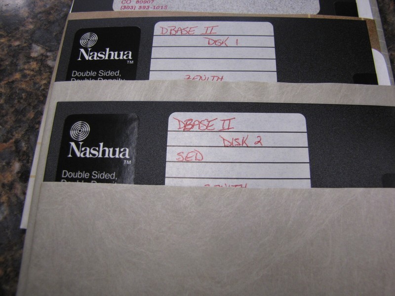 Lot of (12) Vintage Software - Data Base II/Alladin 5.25" Disks W/Box - MH4 gallery
