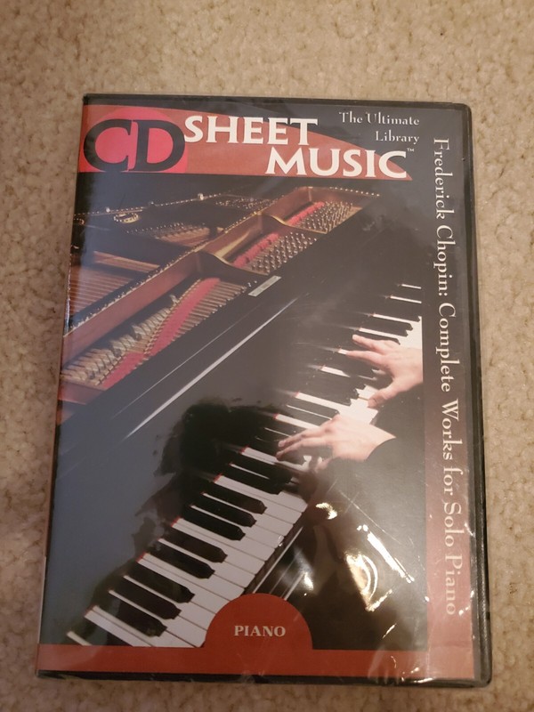 CD Sheet Music Frederick Chopin Complete Works Solo Piano Subito Pub PC And Mac