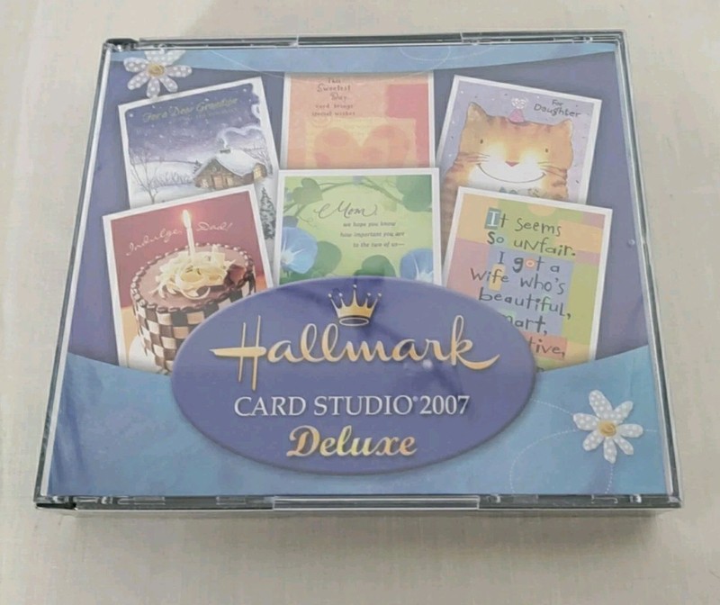 Hallmark Card Studio 2007 Deluxe Greeting Computer Software Windows 98-Vista