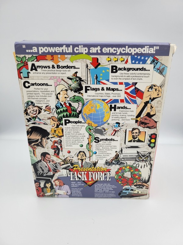 Presentation Task Force CGM 4.0 Clip Art 3500 Images DOS Windows Big Box 1992 gallery