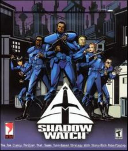 Shadow Watch + Manual PC CD hand-drawn role-play mission campaigns strategy game