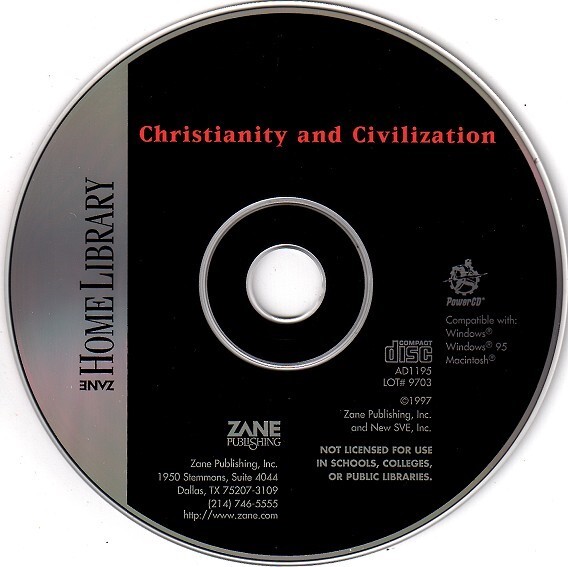Zane: Religious Studies: Christianity & Civilization Win/Mac – NEW CD in SLEEVE
