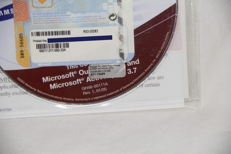 Samsung Pocket PC 2003 Premium W/Outlook 2002 Software CD w/Product Key - SEALED gallery