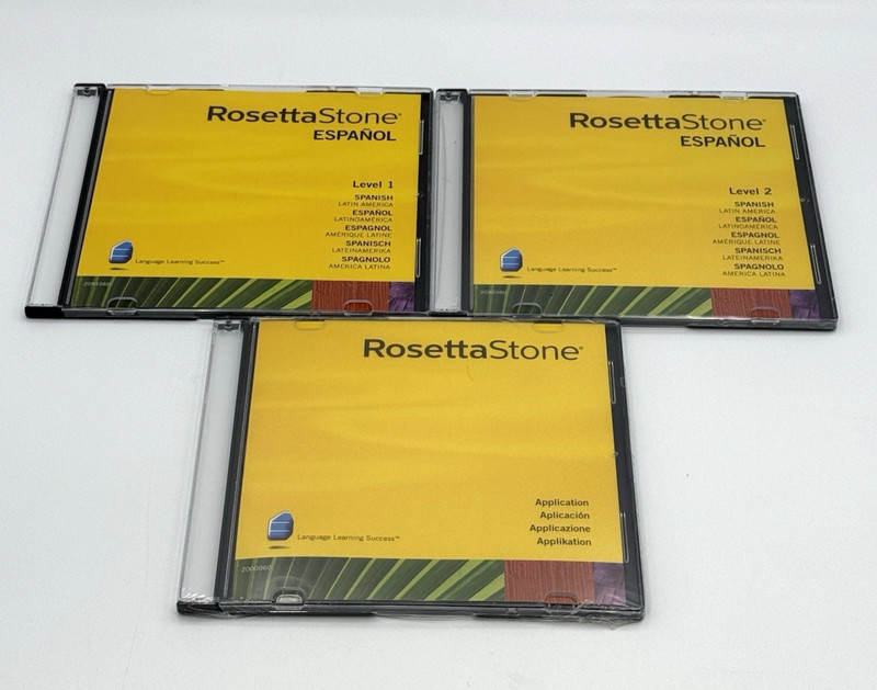 Rosetta Stone Spanish Latin America Levels 1 2 V3 CD Set w USB Headset Complete gallery