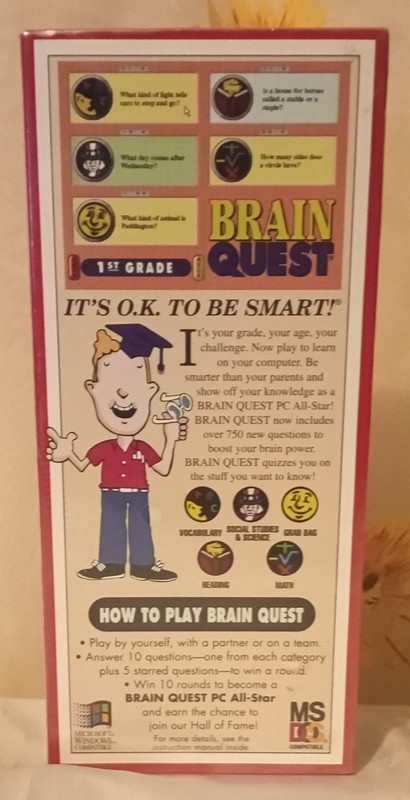 Brain Quest 1st Grade: Interactive Software Box for Children Ages 6 to 7. gallery