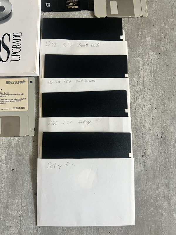 Vintage Microsoft MS-DOS 6.22 Operating System Upgrade 3.5" Disks & Original Box gallery