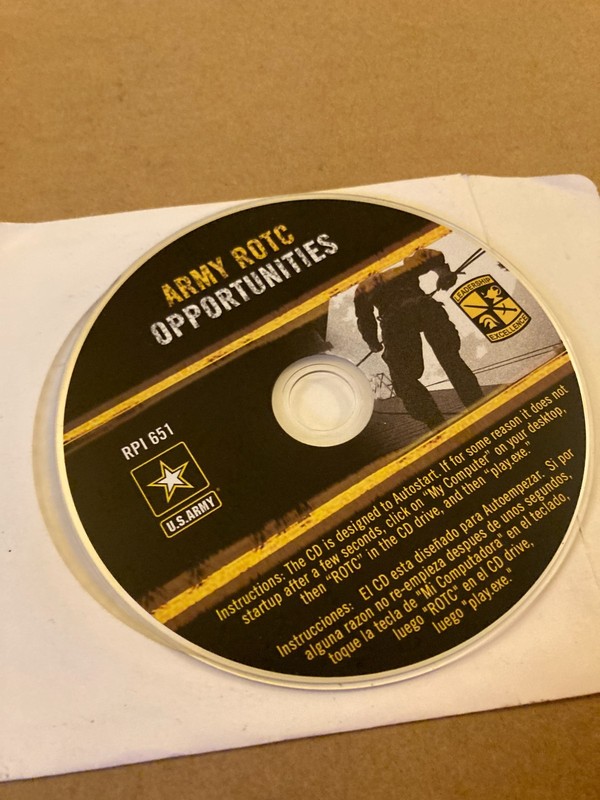 U.S. Army ROTC Opportunities CD-ROM Vtg