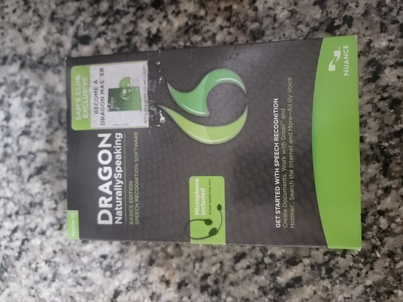 Dragon NaturallySpeaking 12 Basics Voice Recognition Software + Mic Brand New
