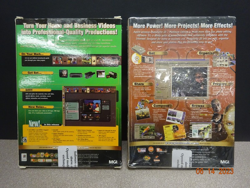 MGI PhotoSuite 3 III Platinum Pc 95/98 & VideoWave III Version 3.5, FACTORY SEAL gallery
