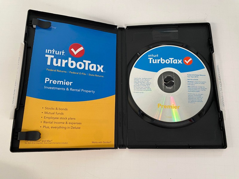 TurboTax Premier 2015 Investments & Rental Property Tax Preparation USED Disc gallery