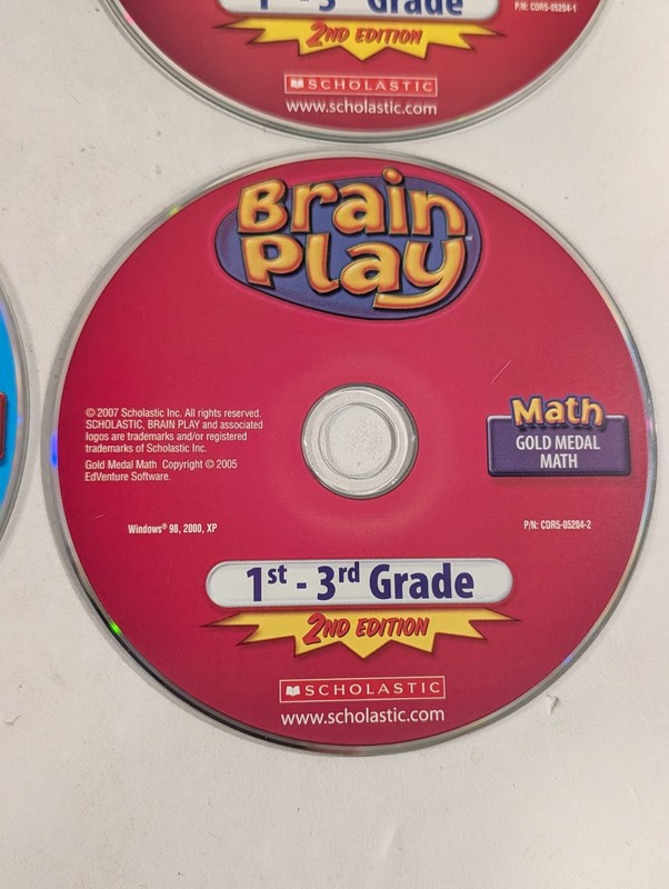 4 Loose 2nd Grade Learning PC CD-ROMs | Brain Play Jump Start Reading Math gallery