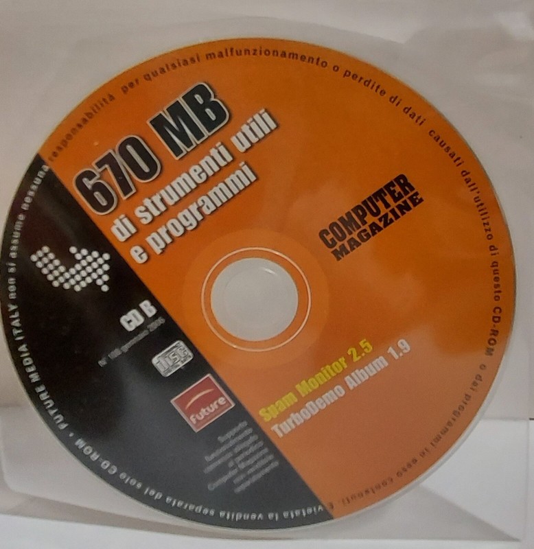 Computer Magazine PROGRAMS CD B January SPAM MONITOR 2006 Software