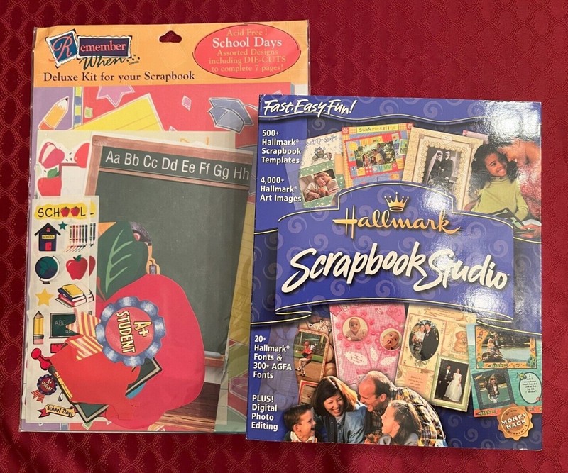 Hallmark Scrapbook Studio CD and Remember When Scrapbook Deluxe Kit